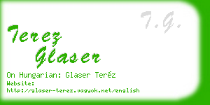terez glaser business card